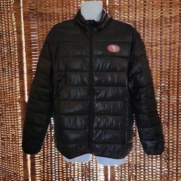 Sf 49ers San Francisco Lightweight Puffer Jacket L - Picture 1 of 11
